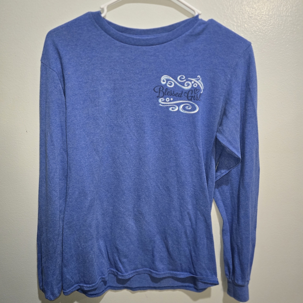 Blue Long Sleeve Tee